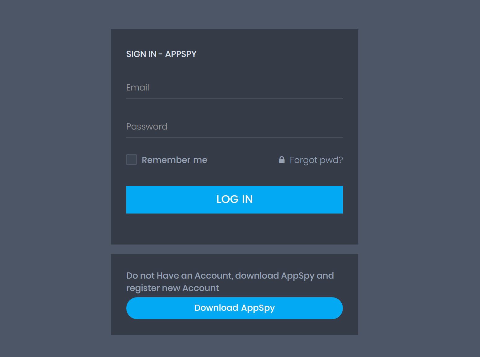 Step 2: Log in